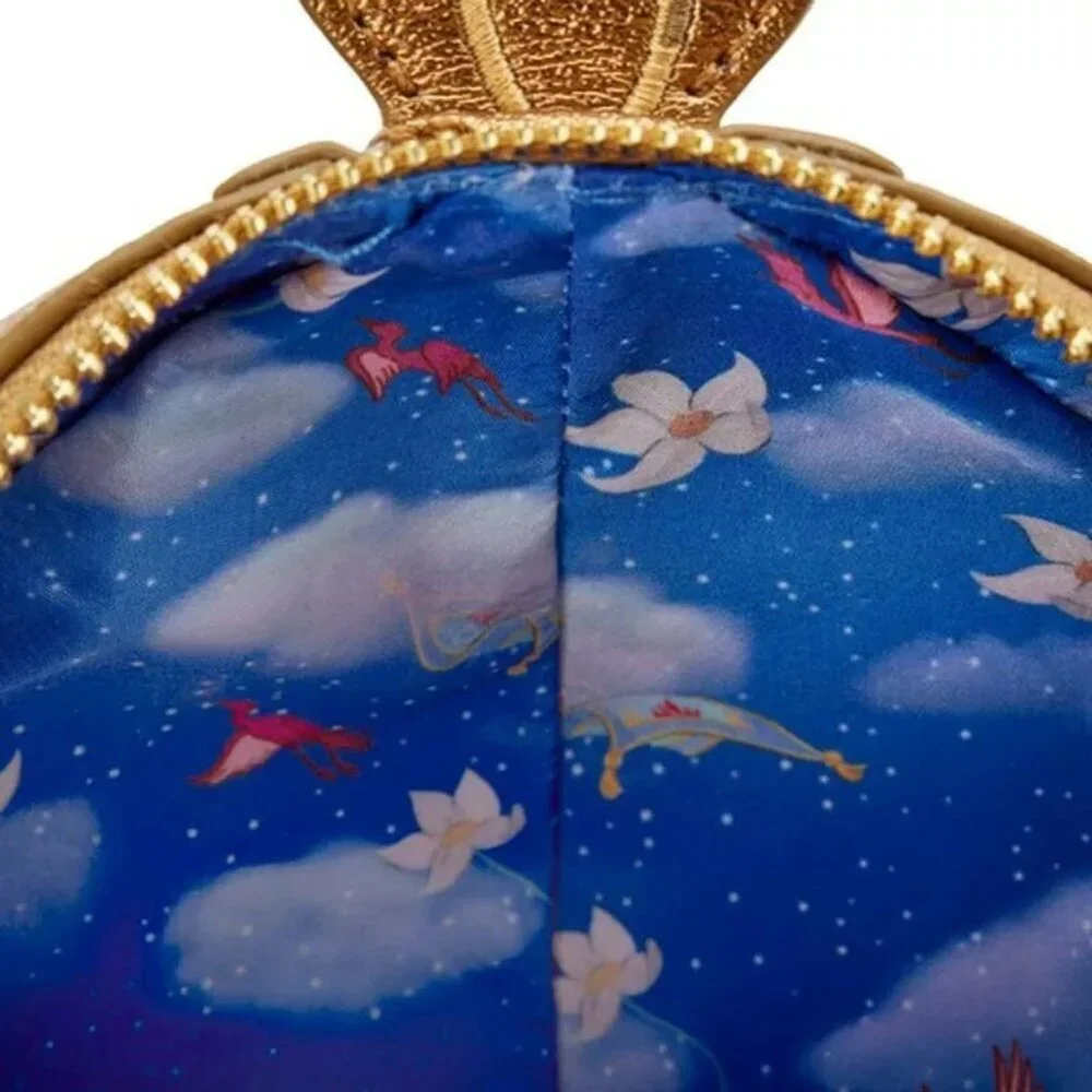 Disney Loungefly Stitch Shoppe Aladdin Genie Lamp Crossbody NWT​